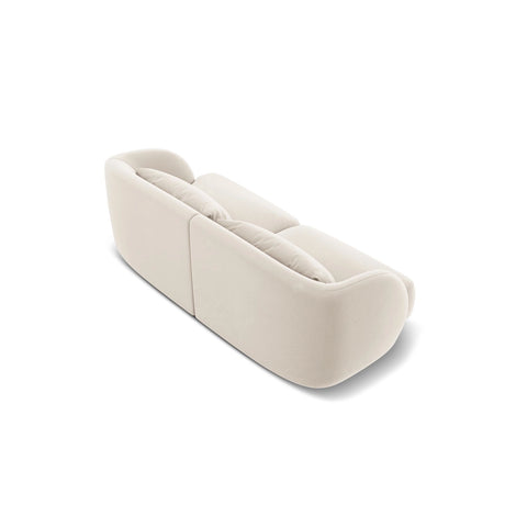 Tulum 2-Sitzer Sofa aus Samt in Hellbeige (Bluvel 22), 180x90x70 cm von Cosmopolitan Design – Bild 5