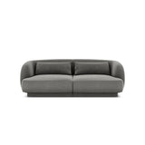 Tulum 2-Sitzer Sofa aus Samt in Hellgrau (Bluvel 13), 180x90x70 cm von Cosmopolitan Design – Bild 1