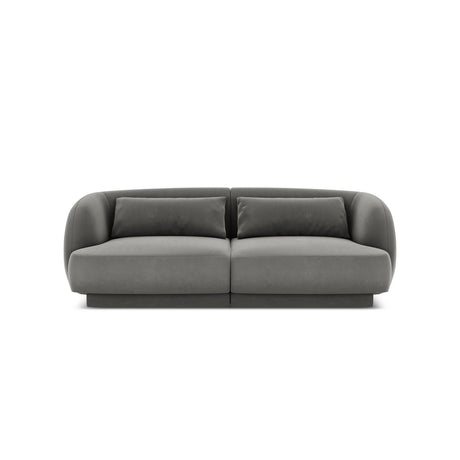 Tulum 2-Sitzer Sofa aus Samt in Hellgrau (Bluvel 13), 180x90x70 cm von Cosmopolitan Design – Bild 1