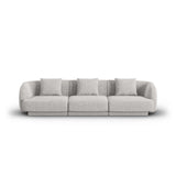 Tulum 3-Sitzer Sofa aus Chenille in Hellgrau (Haga 06), 255x90x70 cm von Cosmopolitan Design – Bild 1