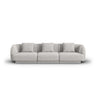 Tulum 3-Sitzer Sofa aus Chenille in Hellgrau (Haga 06), 255x90x70 cm von Cosmopolitan Design – Bild 1
