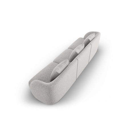 Tulum 3-Sitzer Sofa aus Chenille in Hellgrau (Haga 06), 255x90x70 cm von Cosmopolitan Design – Bild 4