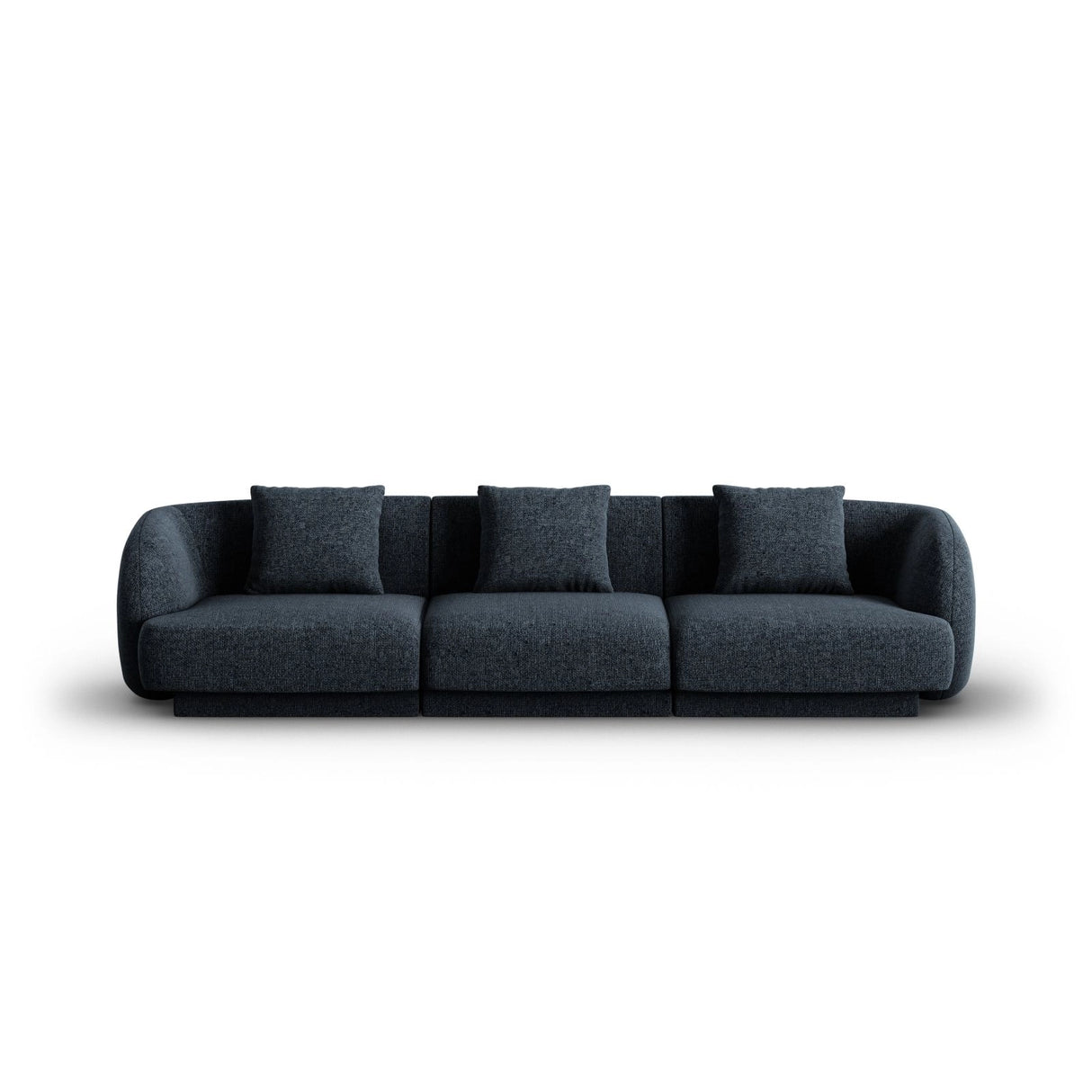 Tulum 3-Sitzer Sofa aus Chenille in Königsblau (Haga 86), 255x90x70 cm von Cosmopolitan Design – Bild 1