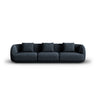 Tulum 3-Sitzer Sofa aus Chenille in Königsblau (Haga 86), 255x90x70 cm von Cosmopolitan Design – Bild 1