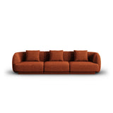 Tulum 3-Sitzer Sofa aus Chenille in Terrakotta (Haga 44), 255x90x70 cm von Cosmopolitan Design – Bild 1