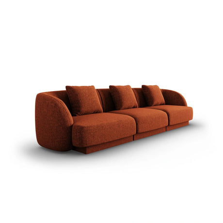 Tulum 3-Sitzer Sofa aus Chenille in Terrakotta (Haga 44), 255x90x70 cm von Cosmopolitan Design – Bild 3