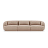 Tulum 3-Sitzer Sofa aus Samt in Beige (Bluvel 28), 255x90x70 cm von Cosmopolitan Design – Bild 1