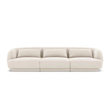 Tulum 3-Sitzer Sofa aus Samt in Hellbeige (Bluvel 22), 255x90x70 cm von Cosmopolitan Design – Bild 1