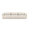 Tulum 3-Sitzer Sofa aus Samt in Hellbeige (Bluvel 22), 255x90x70 cm von Cosmopolitan Design – Bild 1