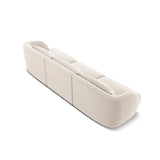 Tulum 3-Sitzer Sofa aus Samt in Hellbeige (Bluvel 22), 255x90x70 cm von Cosmopolitan Design – Bild 5