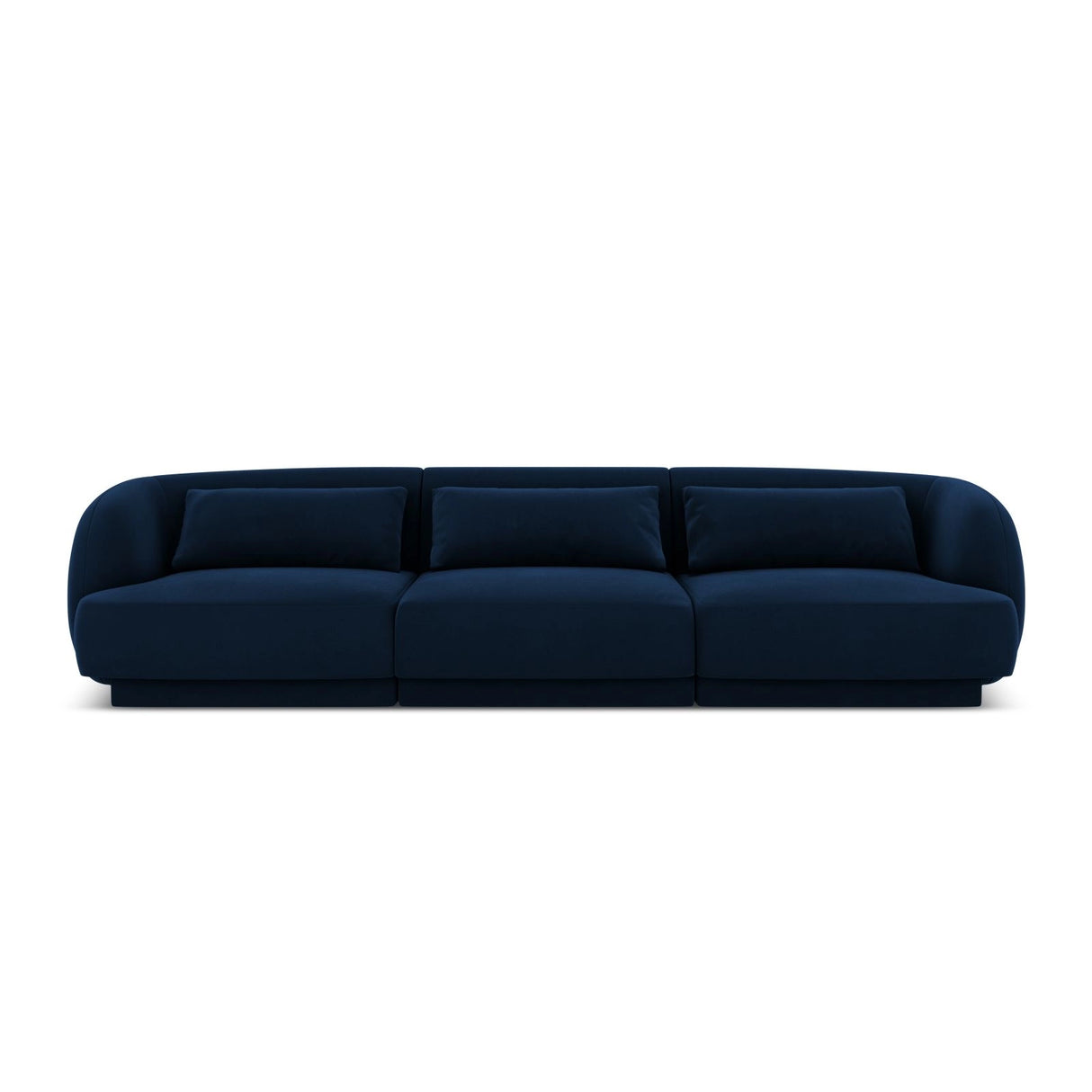 Tulum 3-Sitzer Sofa aus Samt in Königsblau (Bluvel 86), 255x90x70 cm von Cosmopolitan Design – Bild 1