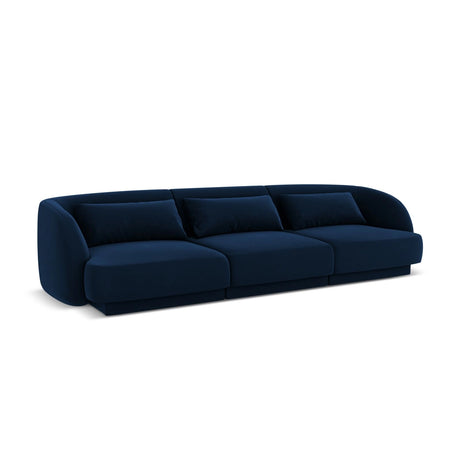 Tulum 3-Sitzer Sofa aus Samt in Königsblau (Bluvel 86), 255x90x70 cm von Cosmopolitan Design – Bild 4