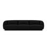 Tulum 3-Sitzer Sofa aus Samt in Schwarz (Bluvel 19), 255x90x70 cm von Cosmopolitan Design – Bild 1