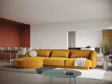 Tulum 4-Sitzer Ecksofa, Linke Seite, aus Samt in Gelb (Bluvel 68), 255x156x70 cm von Cosmopolitan Design – Bild 2