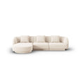 Tulum 4-Sitzer Ecksofa, Linke Seite, aus Samt oder Chenille, 255x156x70 cm von Cosmopolitan Design – Bild 1