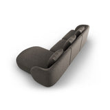 Tulum 4-Sitzer Ecksofa, Rechte Seite, aus Chenille in Grau (Haga 16), 255x156x70 cm von Cosmopolitan Design – Bild 4