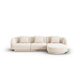 Tulum 4-Sitzer Ecksofa, Rechte Seite, aus Samt oder Chenille, 255x156x70 cm von Cosmopolitan Design – Bild 1