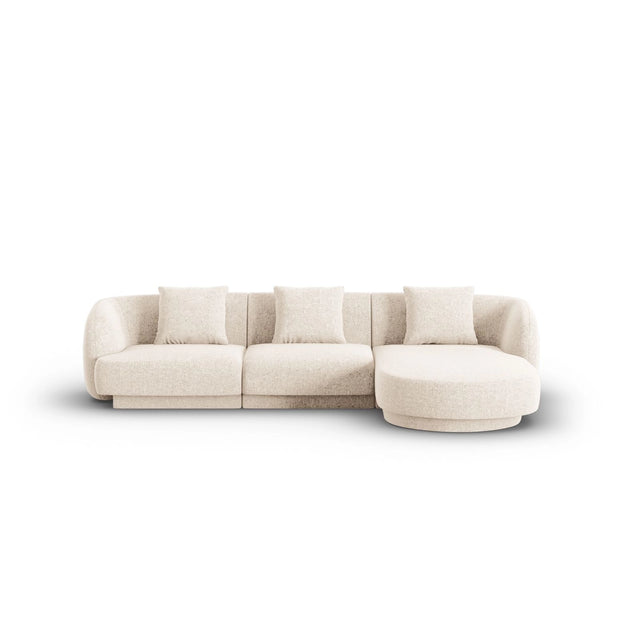 Tulum 4-Sitzer Ecksofa, Rechte Seite, aus Samt oder Chenille, 255x156x70 cm von Cosmopolitan Design – Bild 1