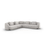 Tulum 5-Sitzer Ecksofa, Symmetrisch, aus Chenille in Hellgrau (Haga 06), 255x255 cm von Cosmopolitan Design – Bild 1
