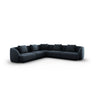 Tulum 5-Sitzer Ecksofa, Symmetrisch, aus Chenille in Königsblau (Haga 86), 255x255 cm von Cosmopolitan Design – Bild 1