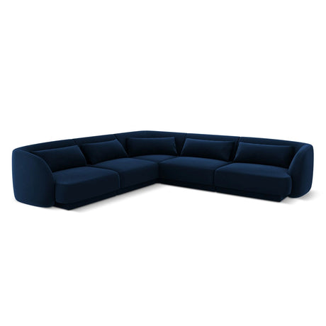 Tulum 5-Sitzer Ecksofa, Symmetrisch, aus Samt in Königsblau (Bluvel 86), 255x255 cm von Cosmopolitan Design – Bild 1
