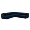 Tulum 5-Sitzer Ecksofa, Symmetrisch, aus Samt in Königsblau (Bluvel 86), 255x255 cm von Cosmopolitan Design – Bild 1