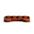 Tulum 5-Sitzer Panorama Sofa aus Chenille in Terrakotta (Haga 44), Beine in Schwarzes Plastik, 330x156x70 cm von Cosmopolitan Design – Bild 1
