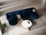Tulum 5-Sitzer Panorama Sofa aus Samt in Königsblau (Bluvel 86), Beine in Schwarzes Plastik, 330x156x70 cm von Cosmopolitan Design – Bild 2