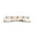 Tulum 5-Sitzer Panorama Sofa aus Samt oder Chenille, 330x156x70 cm von Cosmopolitan Design – Bild 1