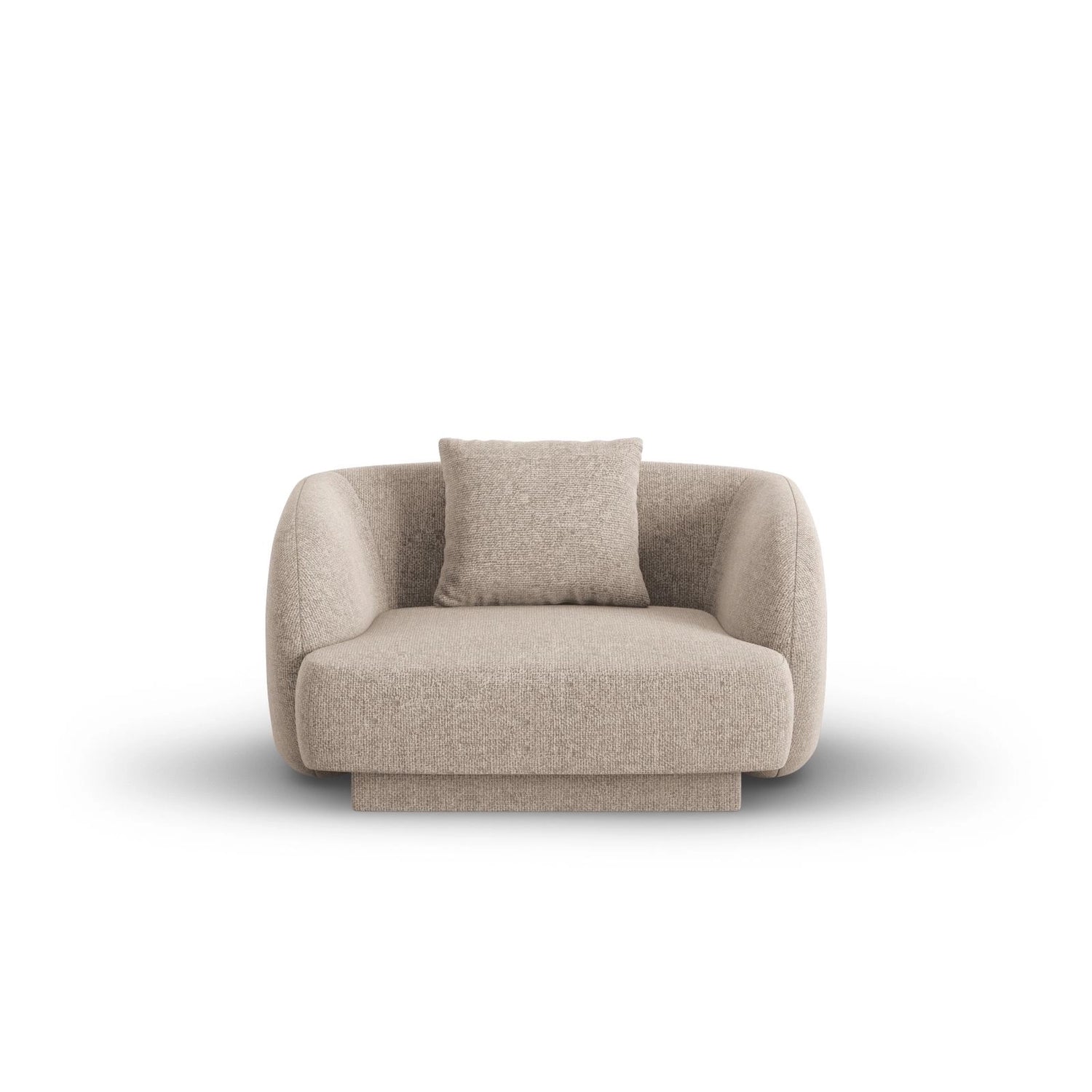 Tulum Sessel aus Chenille in Beige (Haga 30), 103x90x70 cm von Cosmopolitan Design – Bild 1