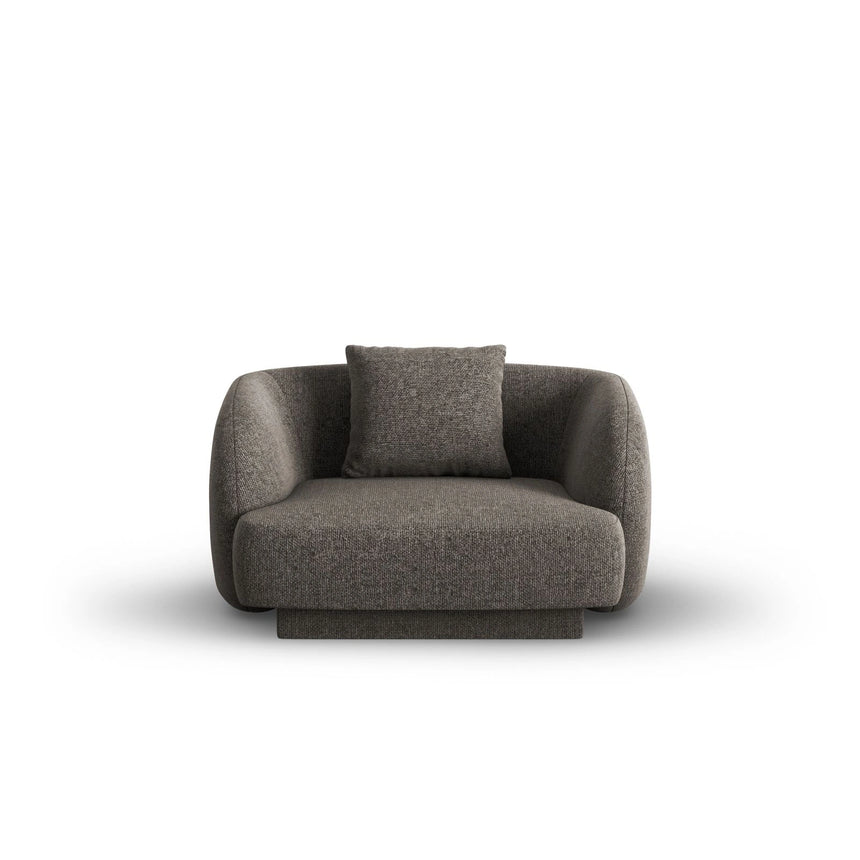 Tulum Sessel aus Chenille in Grau (Haga 16), 103x90x70 cm von Cosmopolitan Design – Bild 1