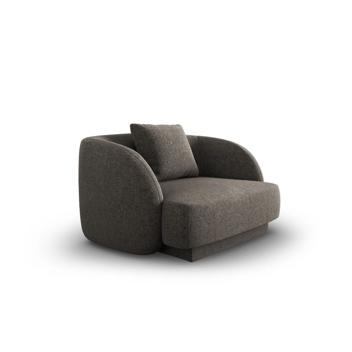 Tulum Sessel aus Chenille in Grau (Haga 16), 103x90x70 cm von Cosmopolitan Design – Bild 3