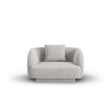 Tulum Sessel aus Chenille in Hellgrau (Haga 06), 103x90x70 cm von Cosmopolitan Design – Bild 1