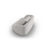 Tulum Sessel aus Chenille in Hellgrau (Haga 06), 103x90x70 cm von Cosmopolitan Design – Bild 4