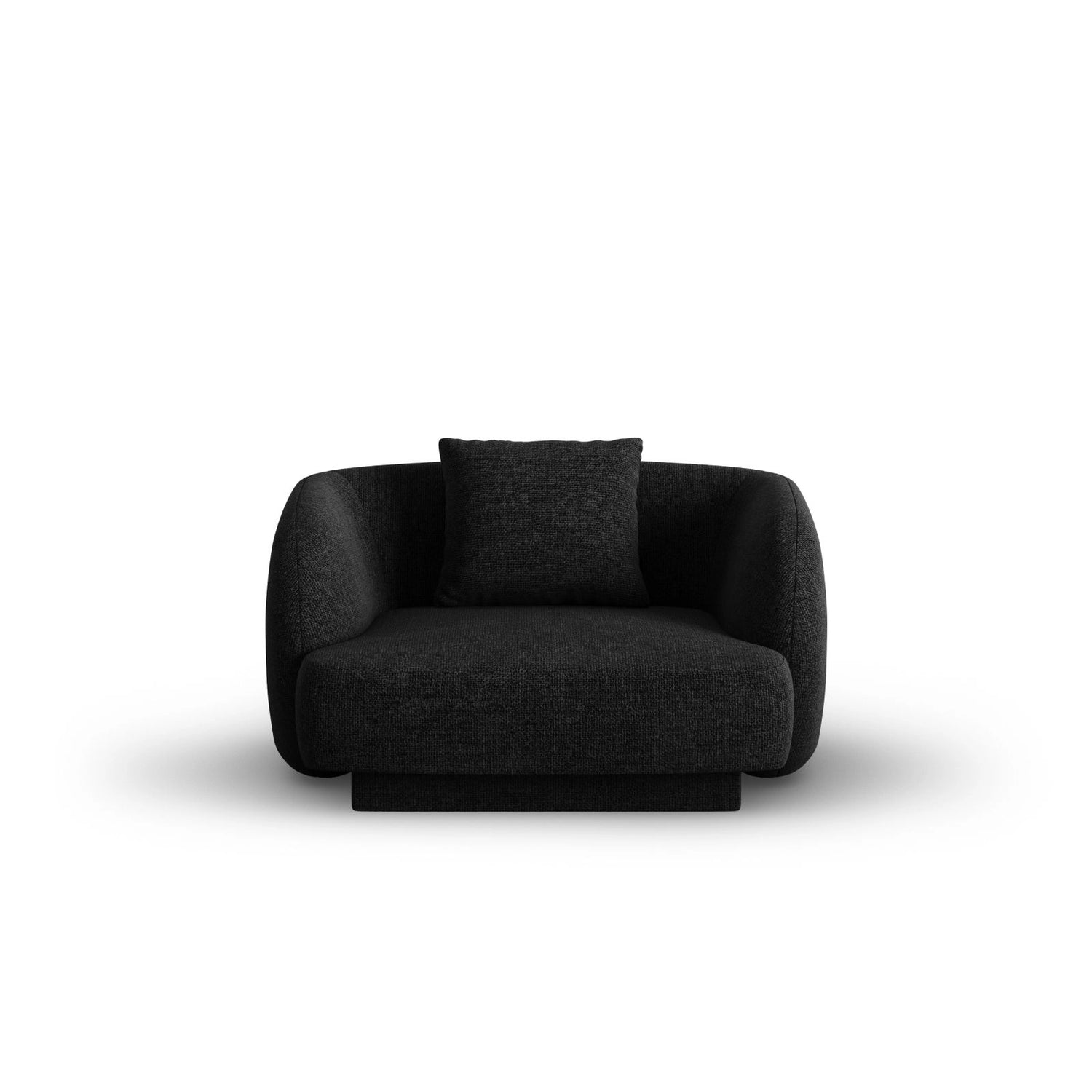 Tulum Sessel aus Chenille in Schwarz (Haga 19), 103x90x70 cm von Cosmopolitan Design – Bild 1
