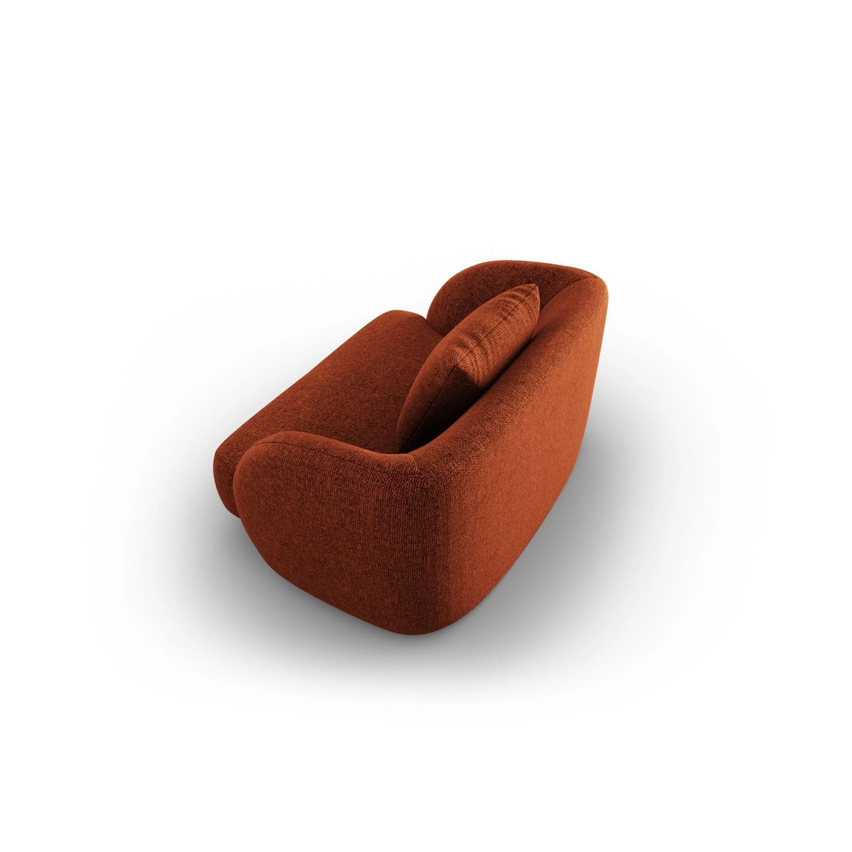 Tulum Sessel aus Chenille in Terrakotta (Haga 44), 103x90x70 cm von Cosmopolitan Design – Bild 4