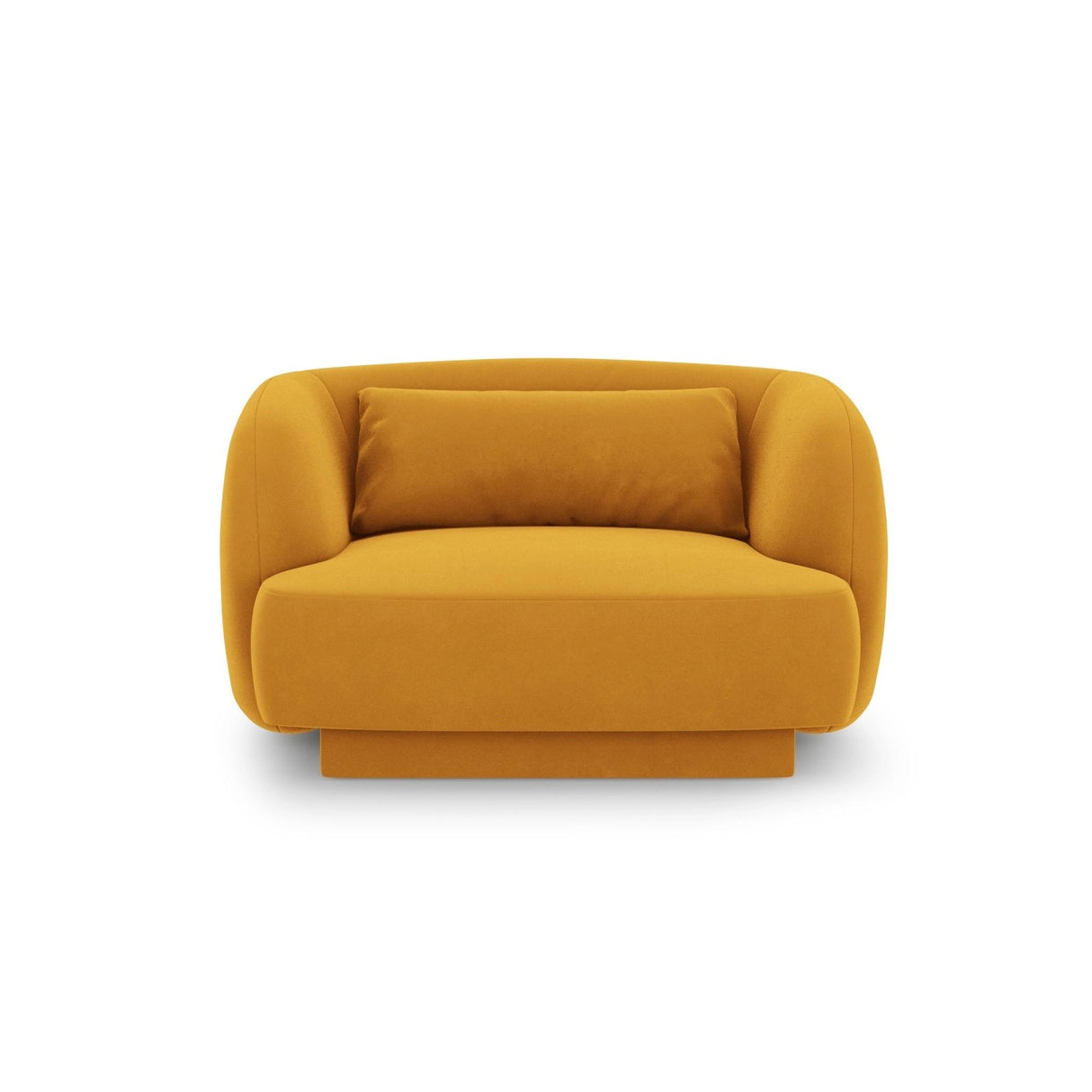 Tulum Sessel aus Samt in Gelb (Bluvel 68), 103x90x70 cm von Cosmopolitan Design – Bild 1