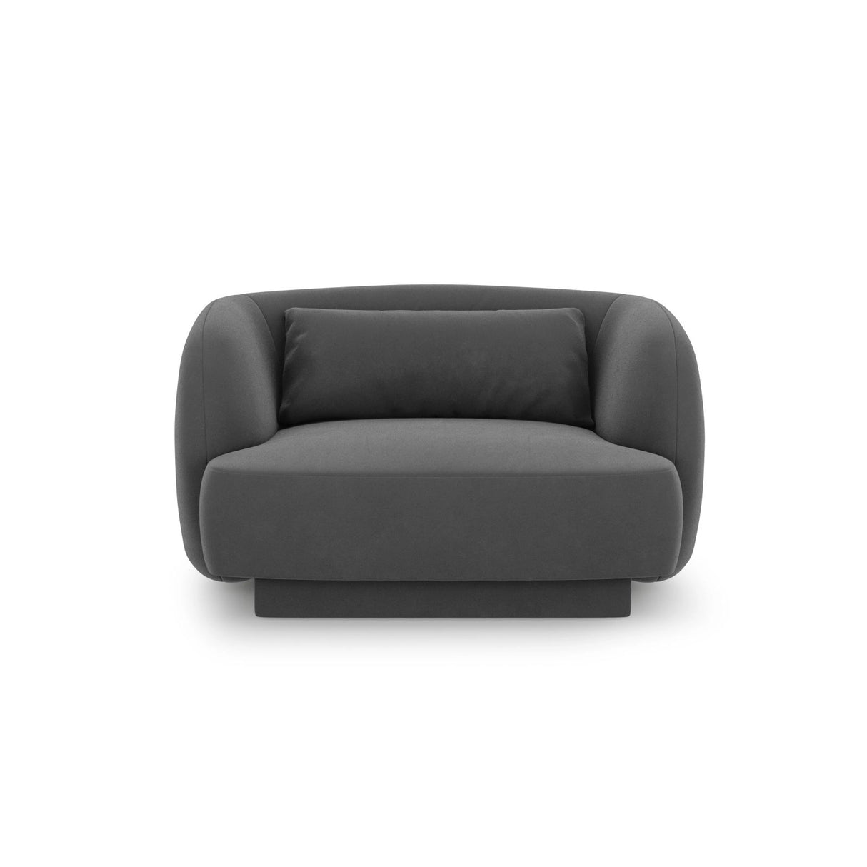 Tulum Sessel aus Samt in Grau (Bluvel 14), 103x90x70 cm von Cosmopolitan Design – Bild 1