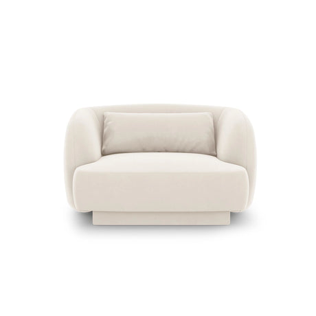 Tulum Sessel aus Samt in Hellbeige (Bluvel 22), 103x90x70 cm von Cosmopolitan Design – Bild 1