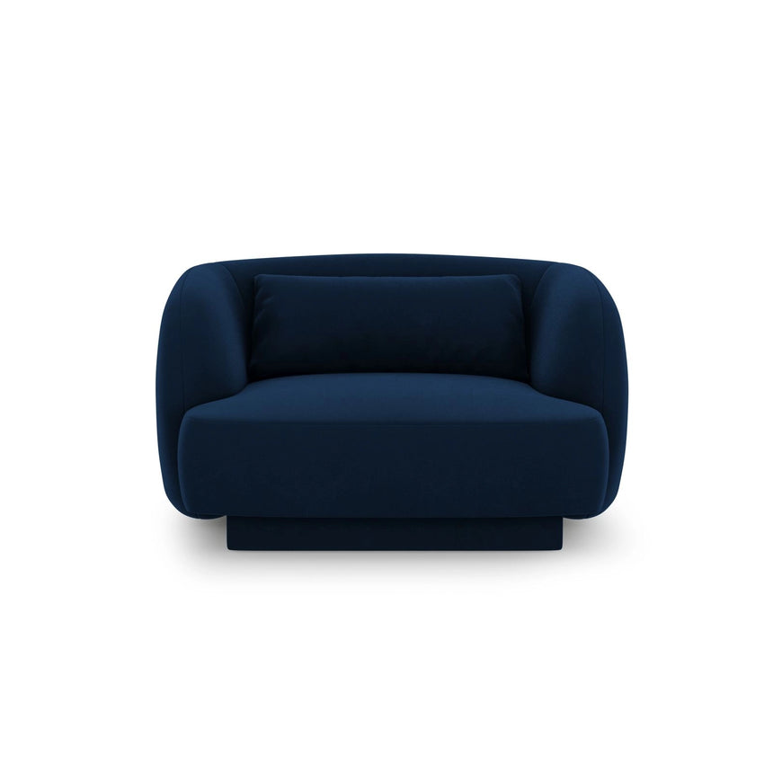 Tulum Sessel aus Samt in Königsblau (Bluvel 86), 103x90x70 cm von Cosmopolitan Design – Bild 1