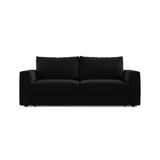 Velvet Sofa With Bed Function, "Grena", 3 Seats, Black, 205x100x90Made in Europe von Cosmopolitan Design – Bild 1