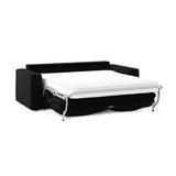 Velvet Sofa With Bed Function, "Grena", 3 Seats, Black, 205x100x90Made in Europe von Cosmopolitan Design – Bild 4