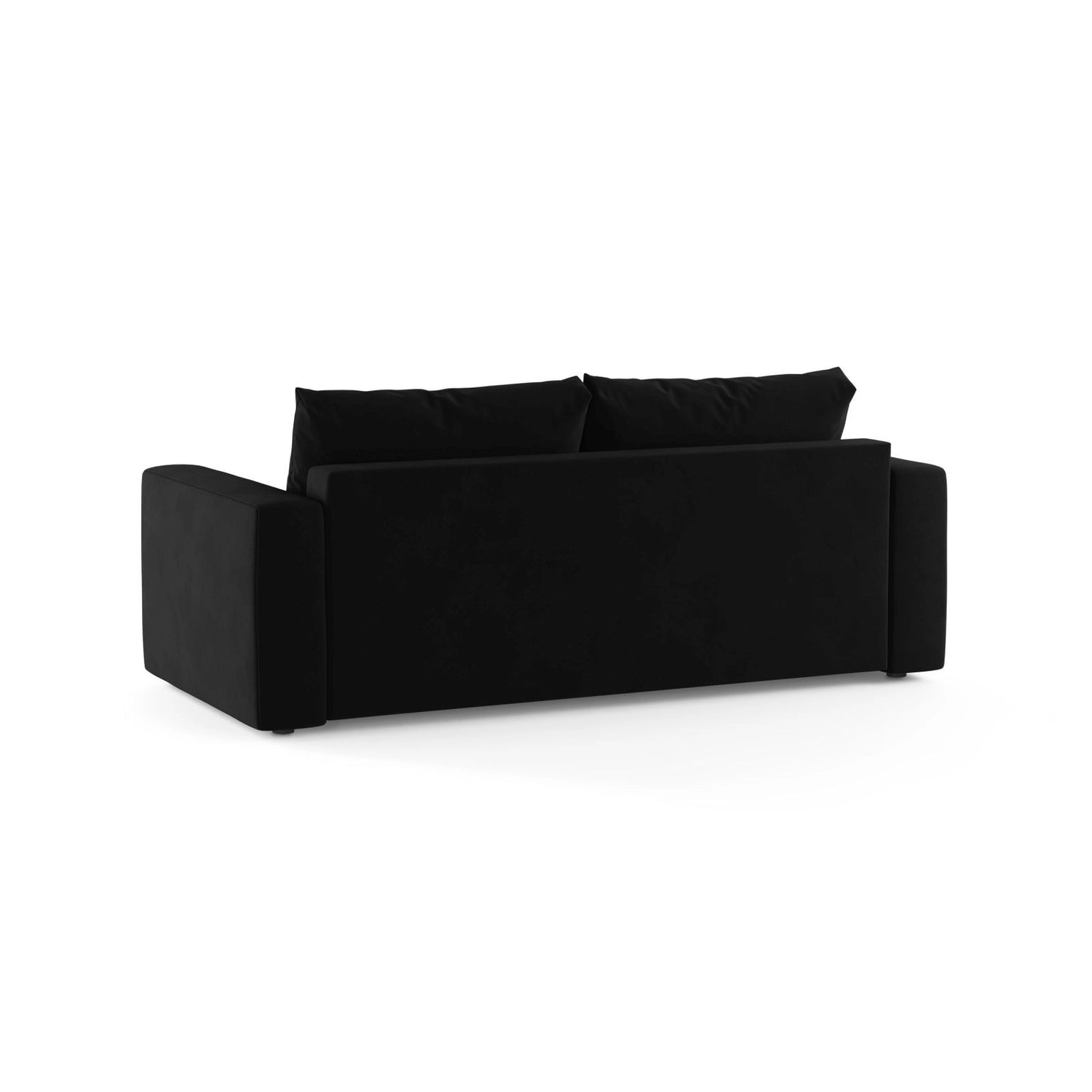 Velvet Sofa With Bed Function, "Grena", 3 Seats, Black, 205x100x90Made in Europe von Cosmopolitan Design – Bild 5