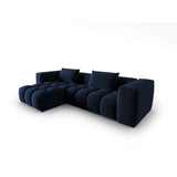 Verona 3-Sitzer Ecksofa, Linke Seite, aus Samt in Königsblau (Casino Deep Blue), 260x145 cm von Cosmopolitan Design – Bild 3