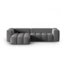 Verona 3-Sitzer Ecksofa, Linke Seite, aus Samt in Warmes Grau (Casino Anthracite), 260x145 cm von Cosmopolitan Design – Bild 1