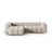 Verona 3-Sitzer Ecksofa, Linke Seite, aus Samt oder Strukturstoff, 260x145 cm von Cosmopolitan Design – Bild 1