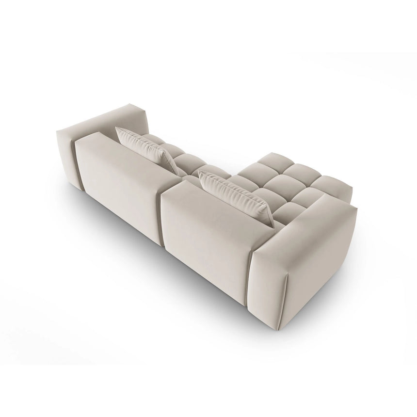Verona 3-Sitzer Ecksofa, Linke Seite, aus Samt oder Strukturstoff, 260x145 cm von Cosmopolitan Design – Bild 5