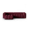 Verona 3-Sitzer Ecksofa, Linke Seite, aus Strukturierter Stoff in Burgund (Sorella 59), 260x145 cm von Cosmopolitan Design – Bild 1