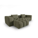 Verona 3-Sitzer Ecksofa, Linke Seite, aus Strukturierter Stoff in Dunkles olivgrün (Sorella 34), 260x145 cm von Cosmopolitan Design – Bild 4