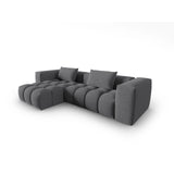 Verona 3-Sitzer Ecksofa, Linke Seite, aus Strukturierter Stoff in Grau (Sorella 89), 260x145 cm von Cosmopolitan Design – Bild 3